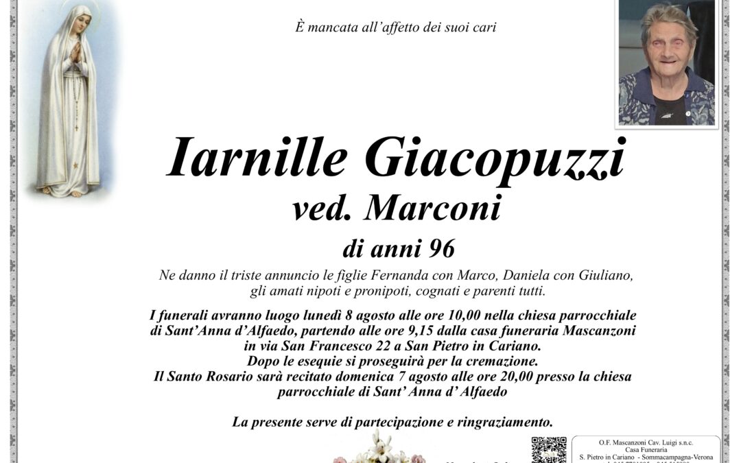 GIACOPUZZI IARNILLE VED. MARCONI