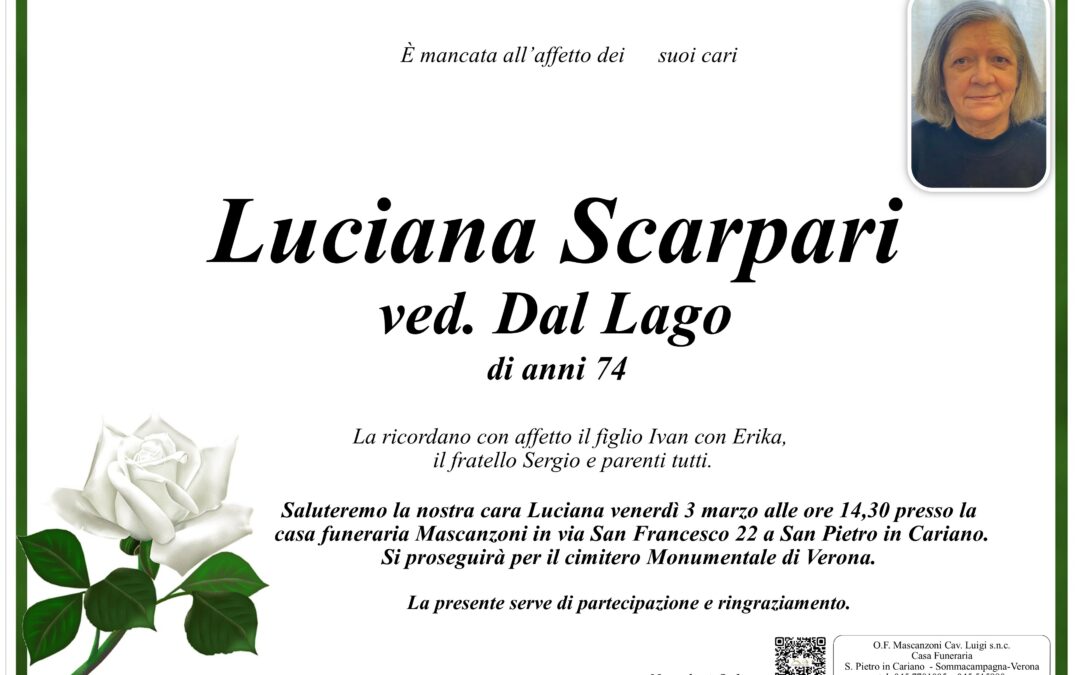 SCARPARI LUCIANA VED. DAL LAGO