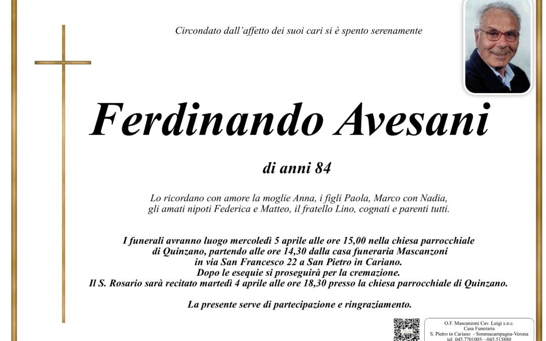 AVESANI FERDINANDO