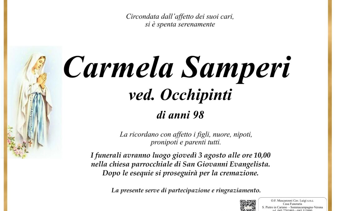 SAMPERI CARMELA VED. OCCHIPINTI