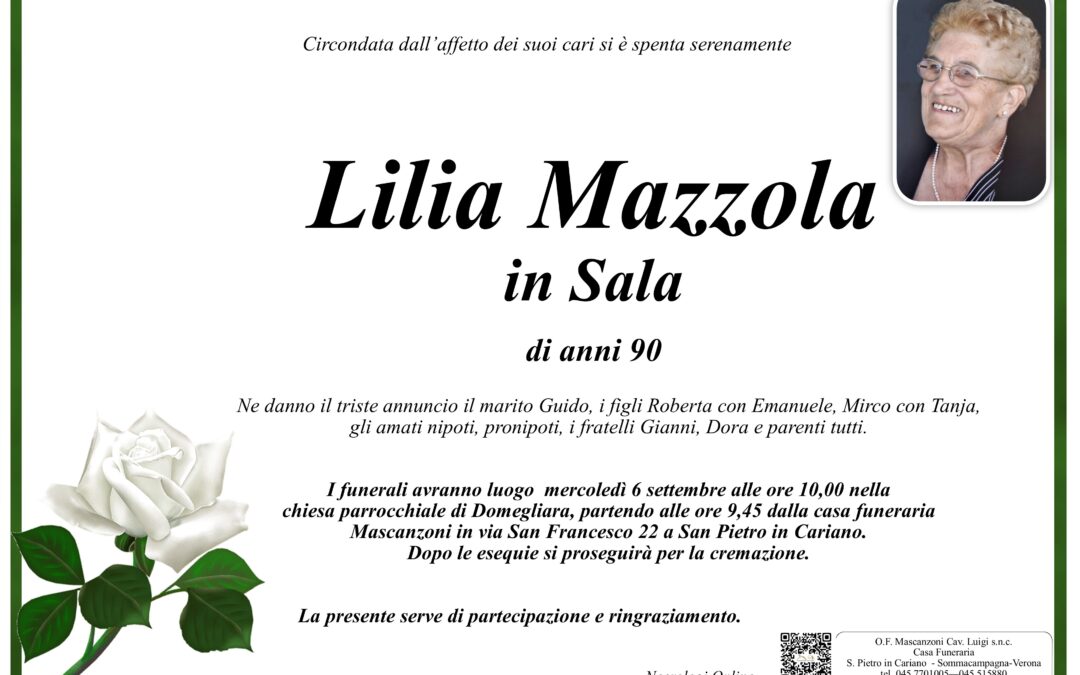 MAZZOLA LILIA IN SALA