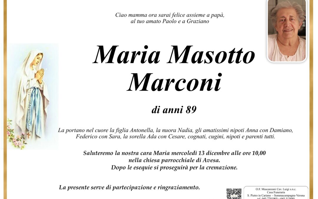 MASOTTO MARCONI MARIA