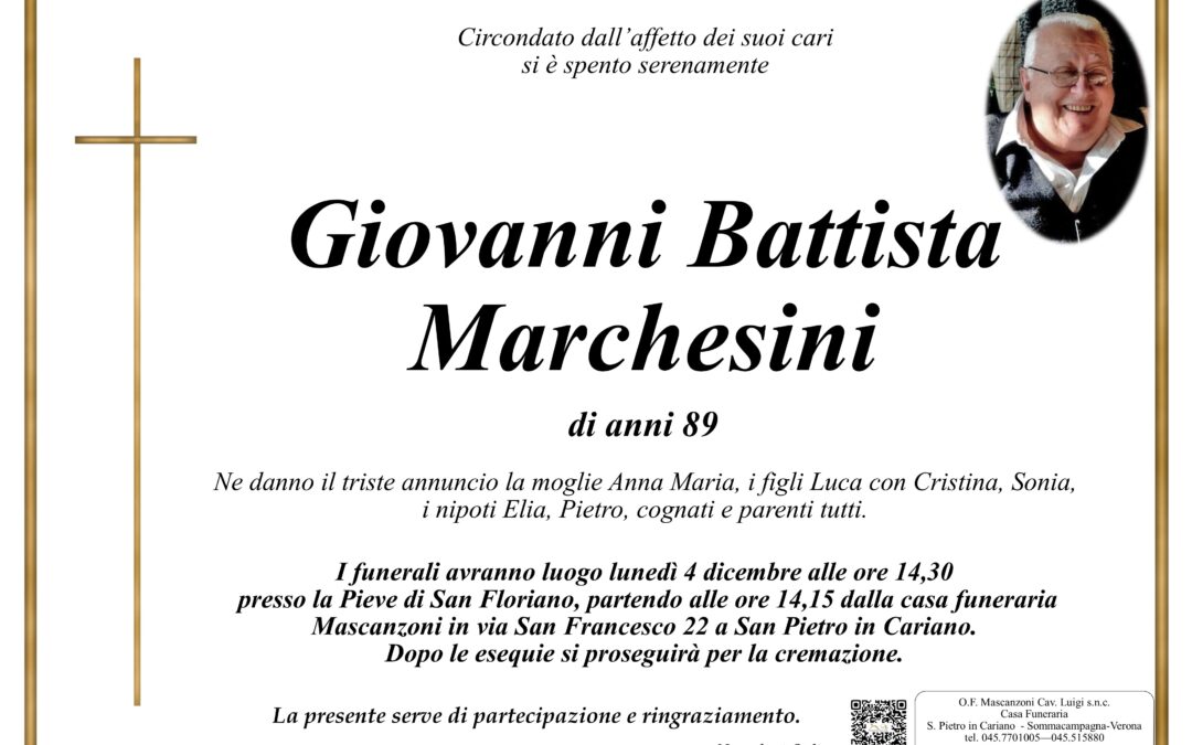 MARCHESINI GIOVANNI BATTISTA