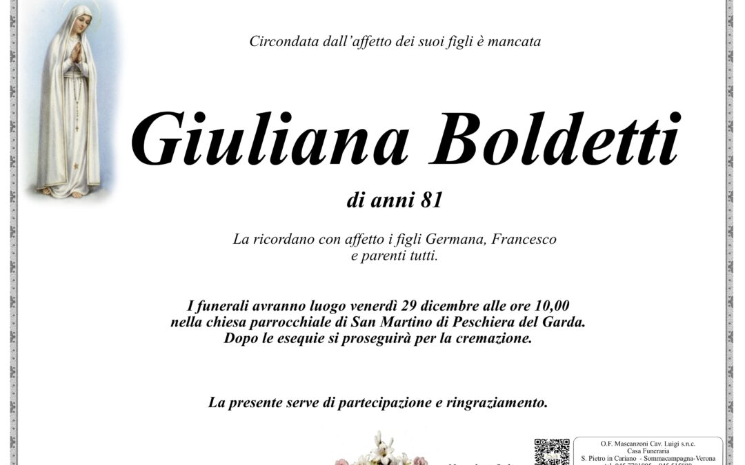 BOLDETTI GIULIANA