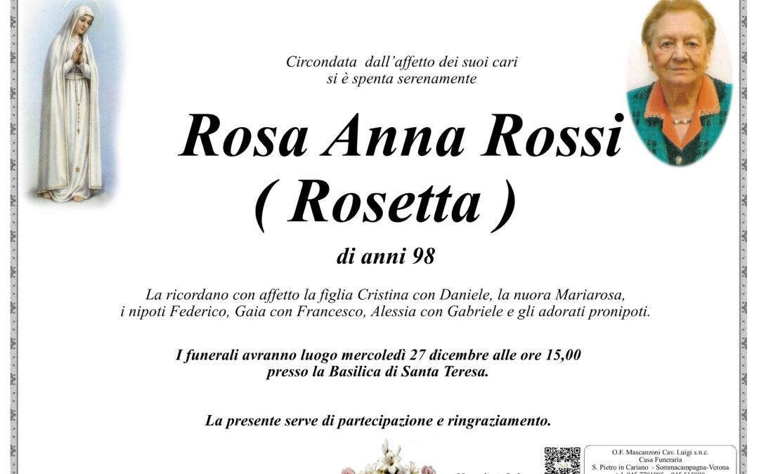 ROSSI ROSA ANNA