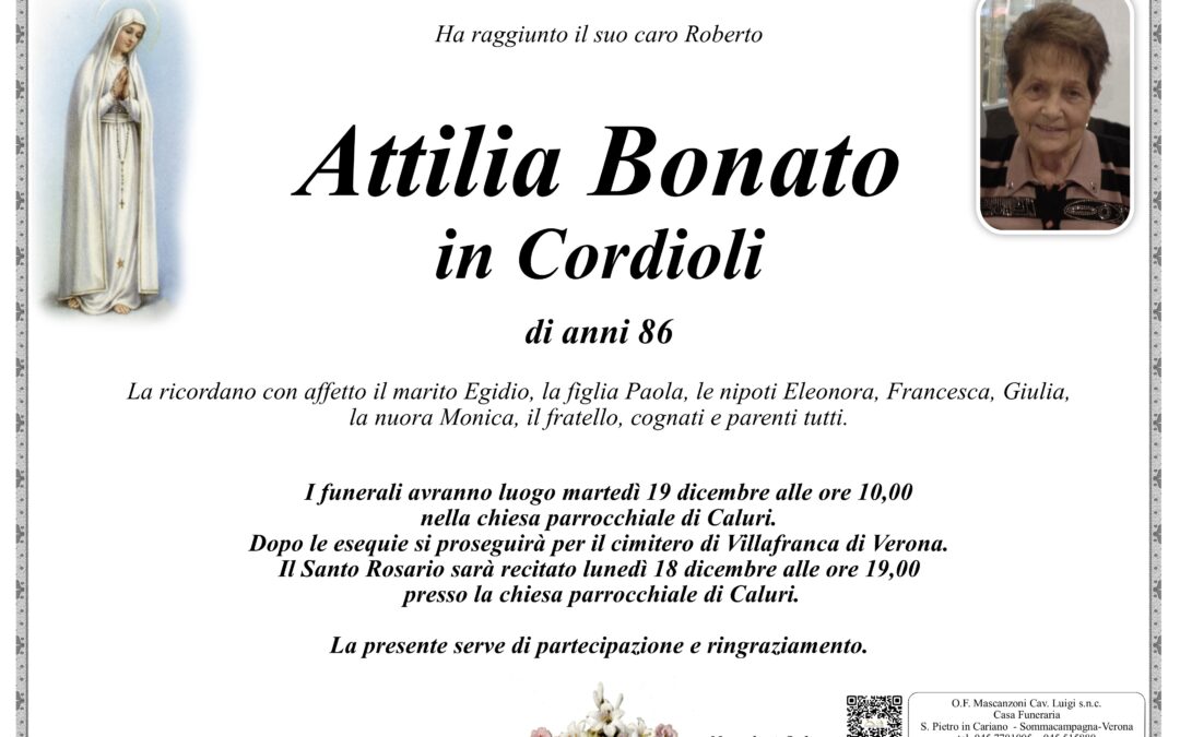 BONATO ATTILIA IN CORDIOLI