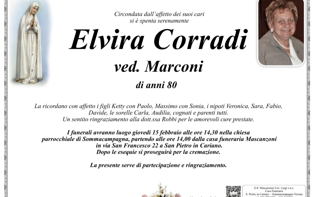 CORRADI ELVIRA VED. MARCONI