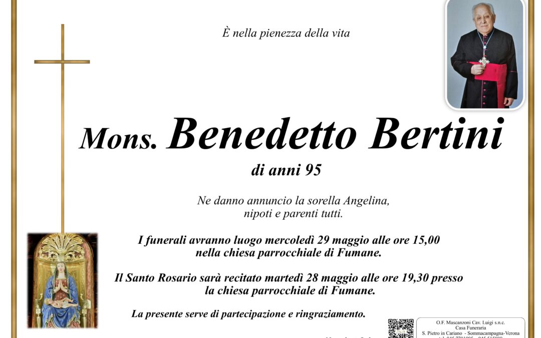 MONS. BENEDETTO BERTINI