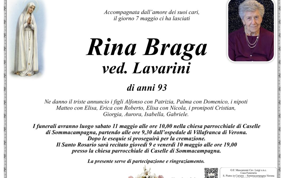 BRAGA RINA VED. LAVARINI