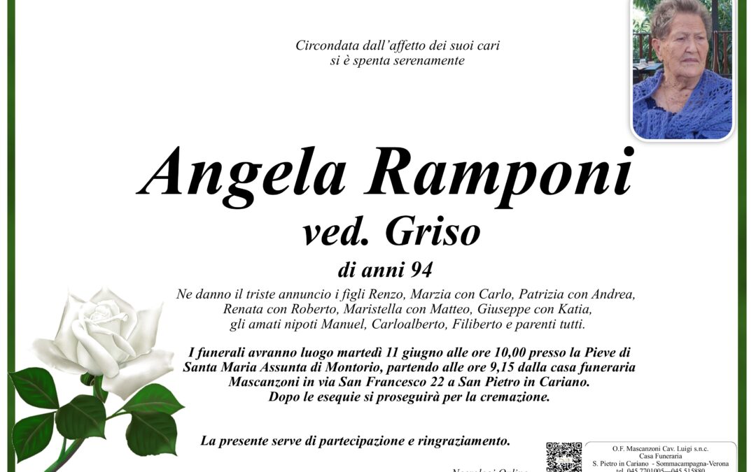 RAMPONI ANGELA VED. GRISO