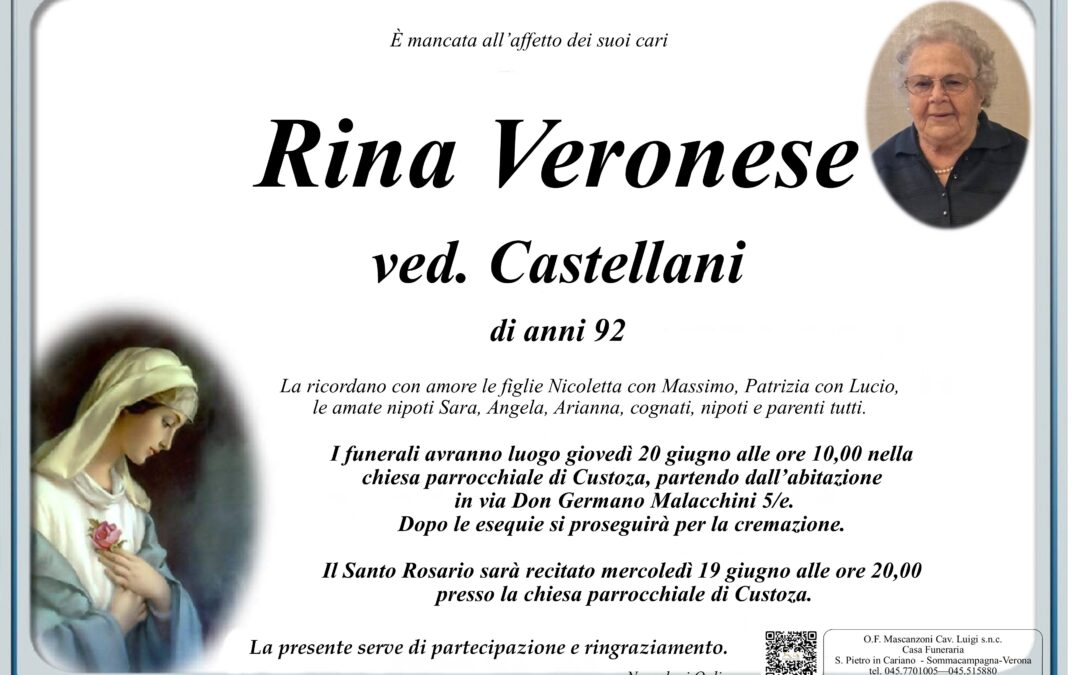 VERONESE RINA VED. CASTELLANI