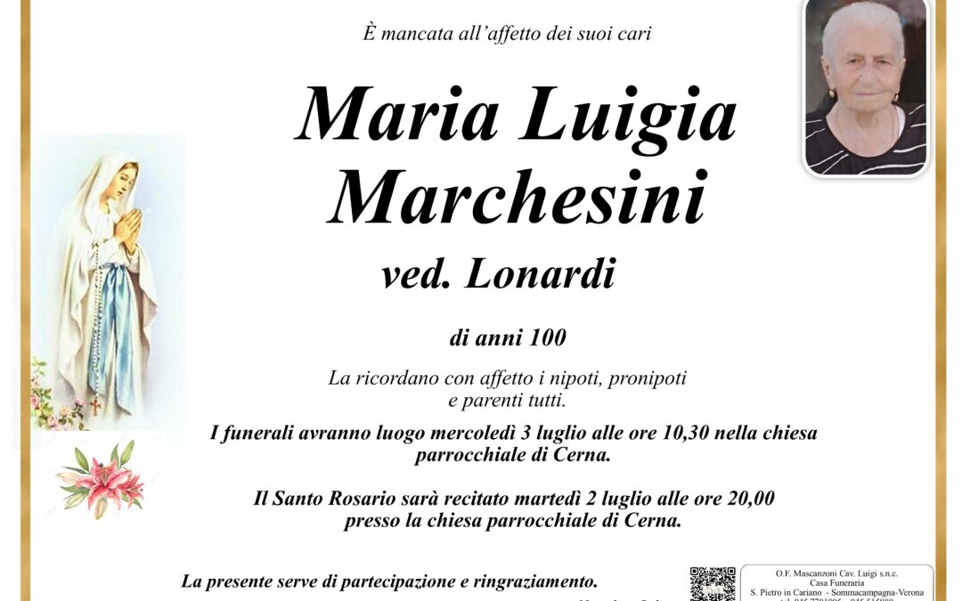 MARCHESINI MARIA LUIGIA VED. LONARDI