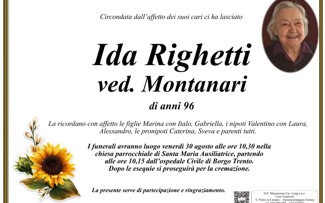 RIGHETTI IDA VED. MONTANARI