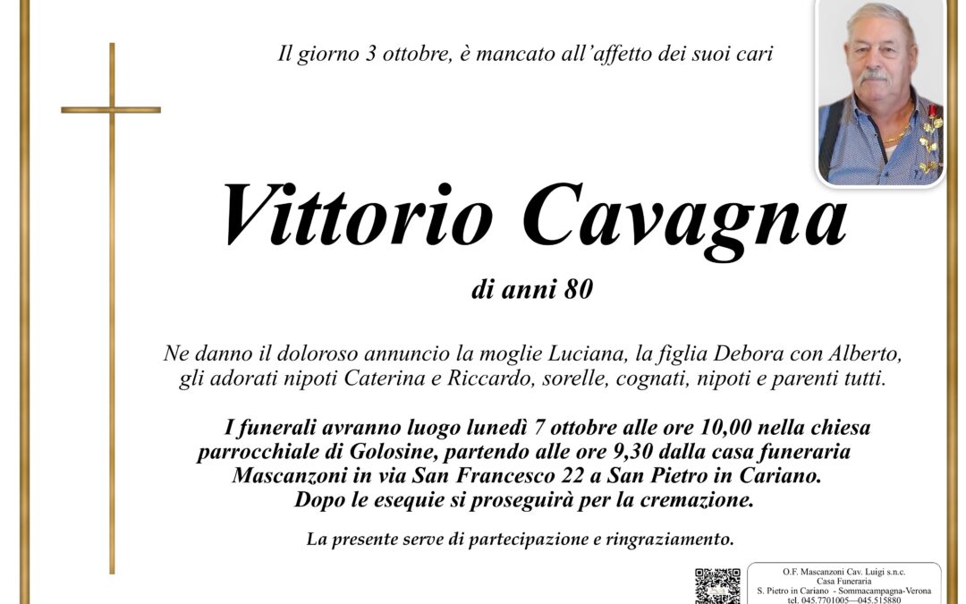 CAVAGNA VITTORIO