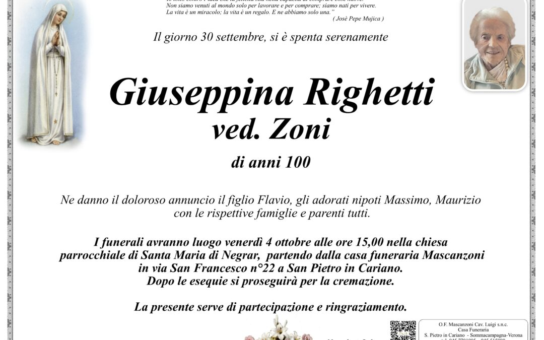 RIGHETTI GIUSEPPINA