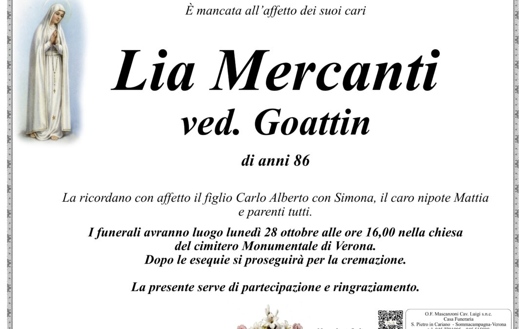 MERCANTI LIA VED. GOATTIN