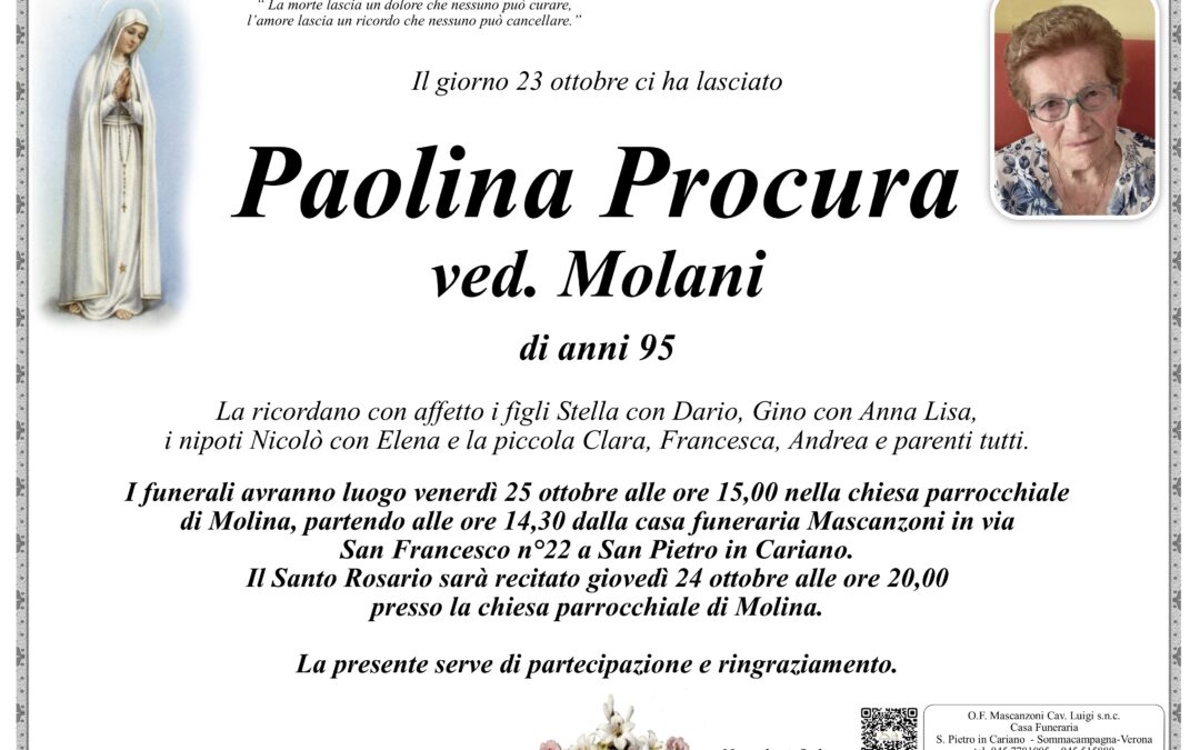 PROCURA PAOLINA VED. MOLANI