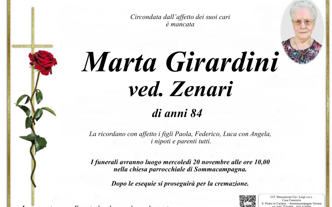 GIRARDINI MARTA VED. ZENARI