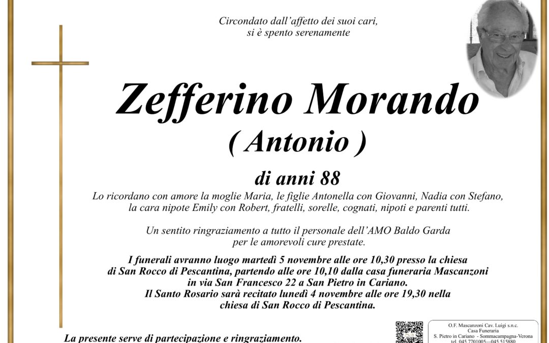 MORANDO ZEFFERINO