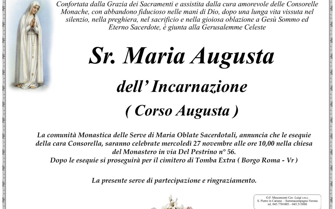 SUOR MARIA AUGUSTA CORSO