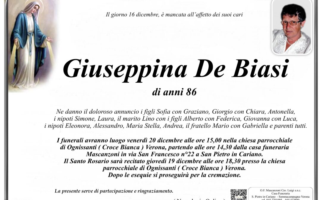 DE BIASI GIUSEPPINA