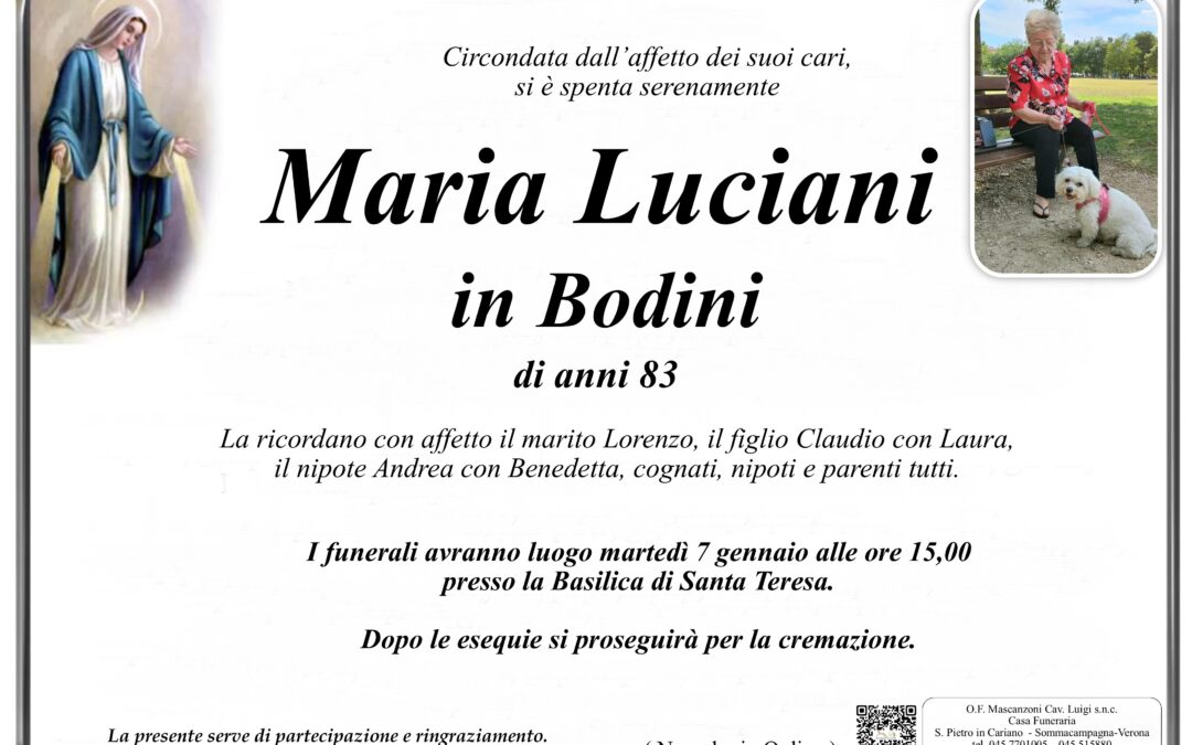 LUCIANI MARIA IN BODINI