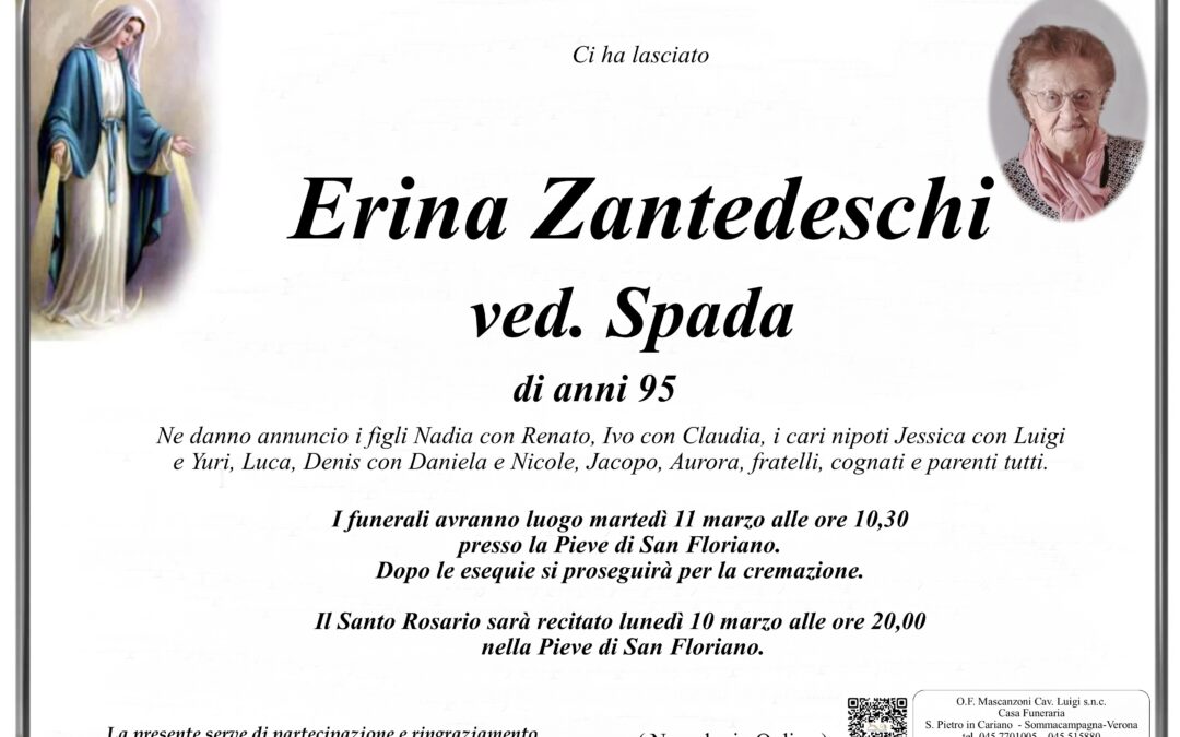 ZANTEDESCHI ERINA VED. SPADA