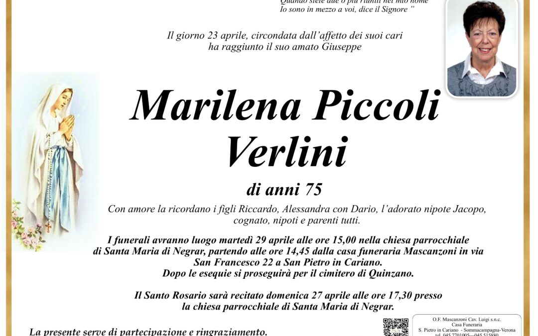 PICCOLI VERLINI MARILENA