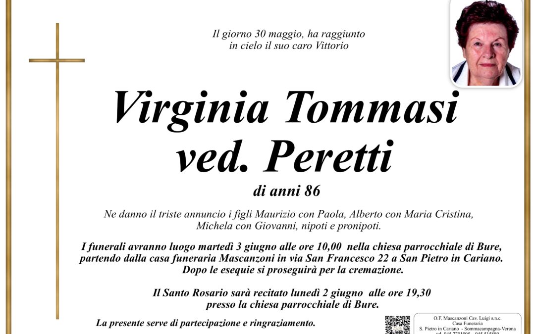 TOMMASI VIRGINIA VED. PERETTI