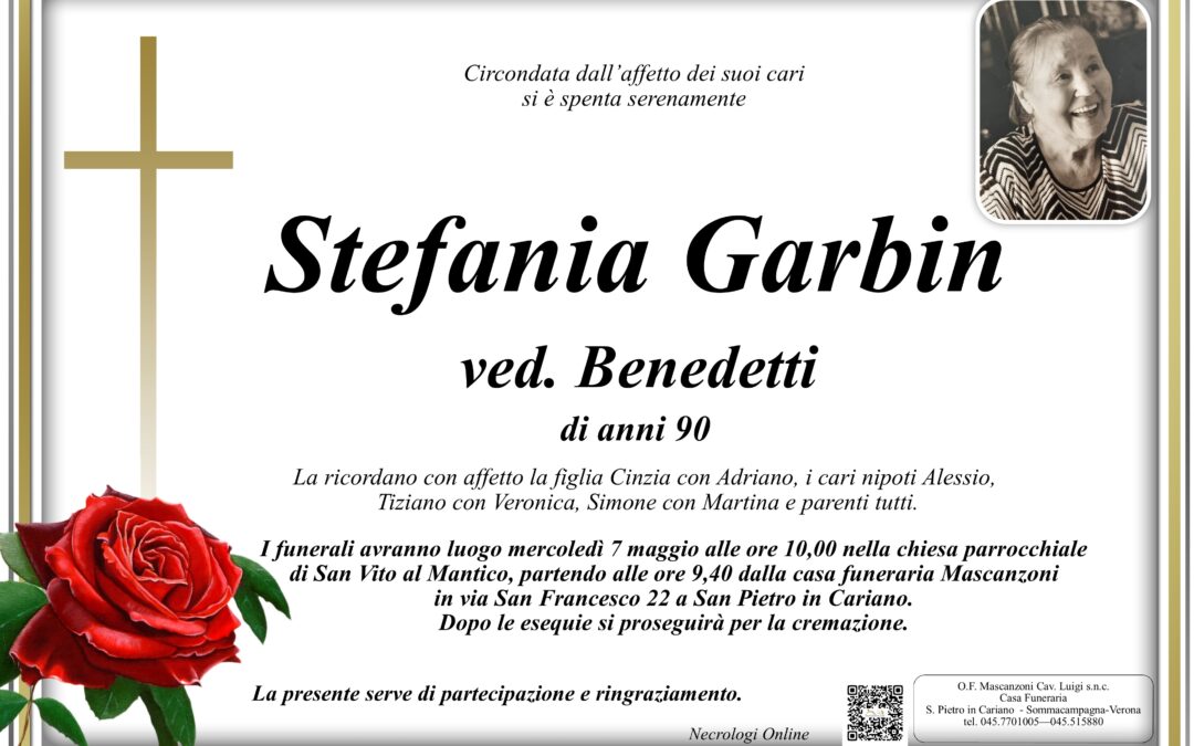 GARBIN STEFANIA VED. BENEDETTI