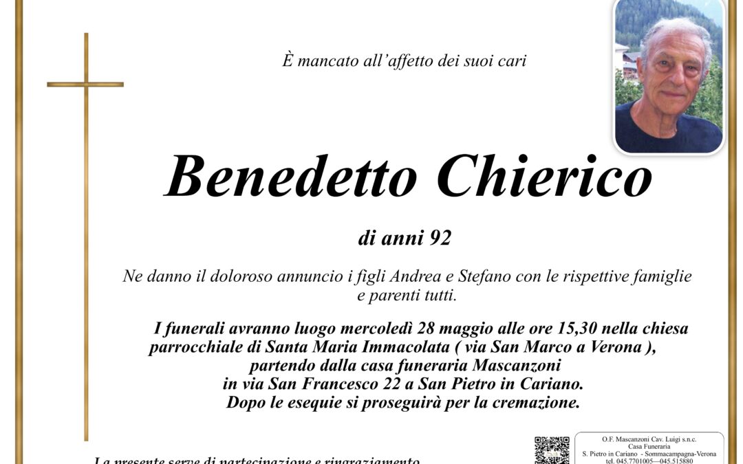 CHIERICO BENEDETTO