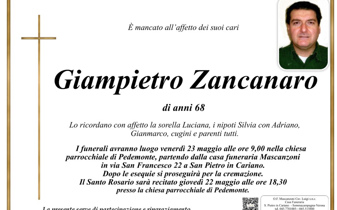ZANCANARO GIAMPIETRO