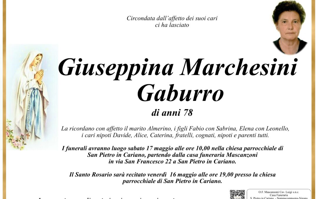 MARCHESINI GABURRO GIUSEPPINA