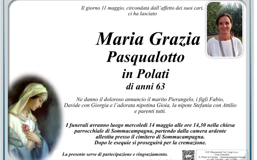 PASQUALOTTO IN POLATI MARIA GRAZIA