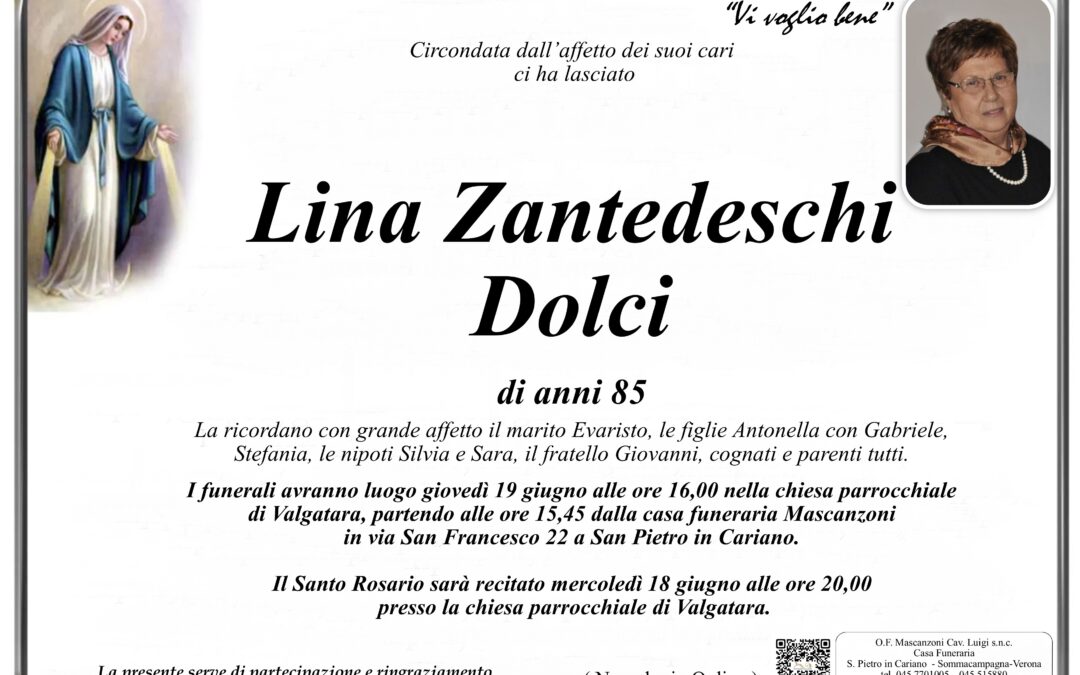 ZANTEDESCHI DOLCI LINA