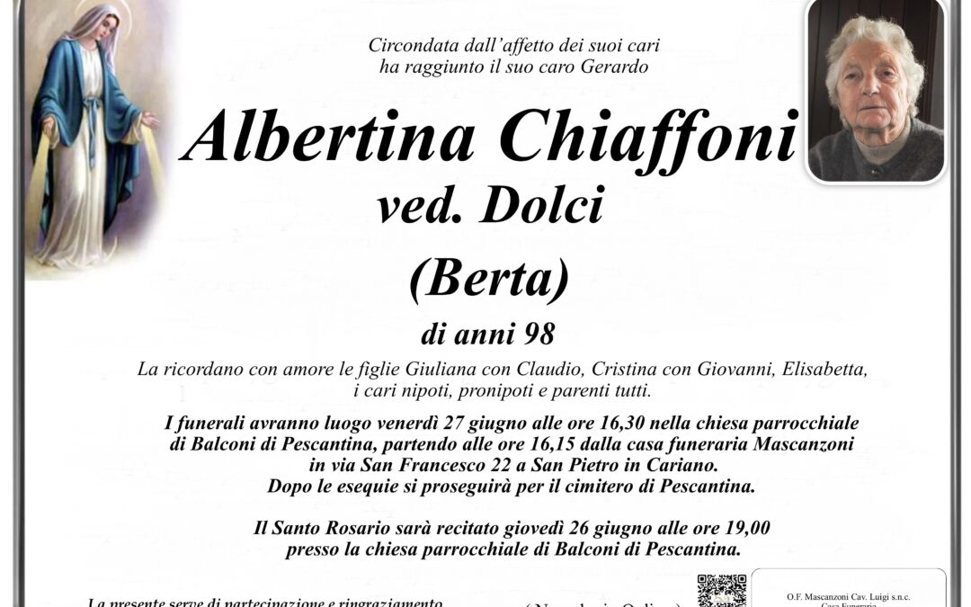 CHIAFFONI ALBERTINA VED. DOLCI