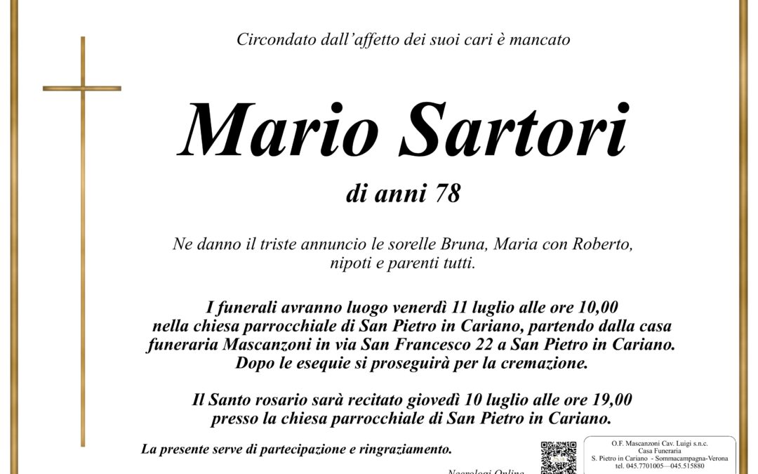 SARTORI MARIO