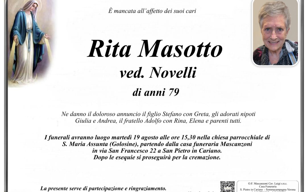 MASSOTTO RITA  VED. NOVELLI