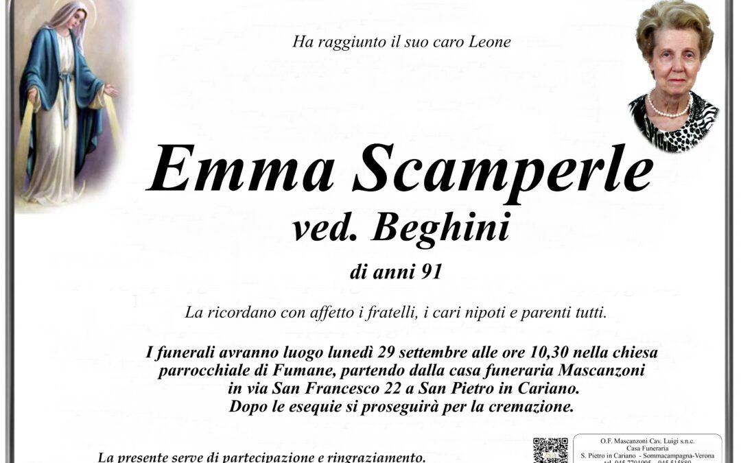 SCAMPERLE EMMA VED. BEGHINI