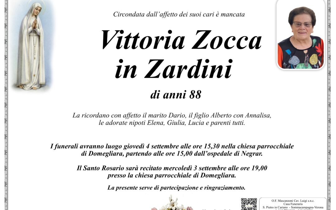 ZOCCA VITTORIA IN ZARDINI