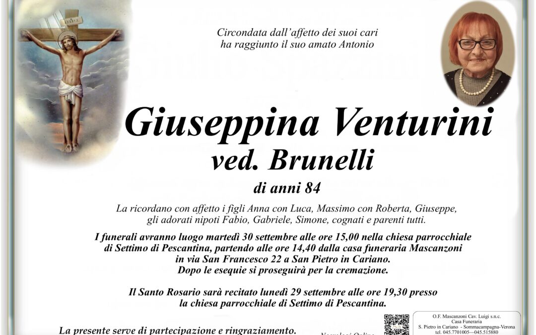 VENTURINI GIUSEPPINA VED. BRUNELLI