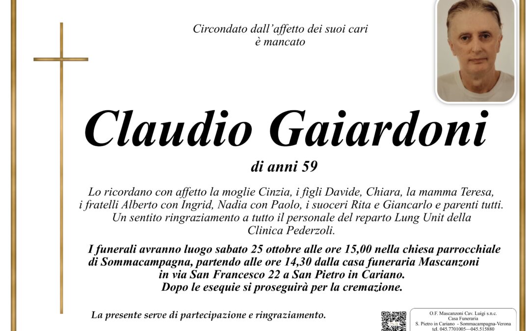 CLAUDIO GAIARDONI