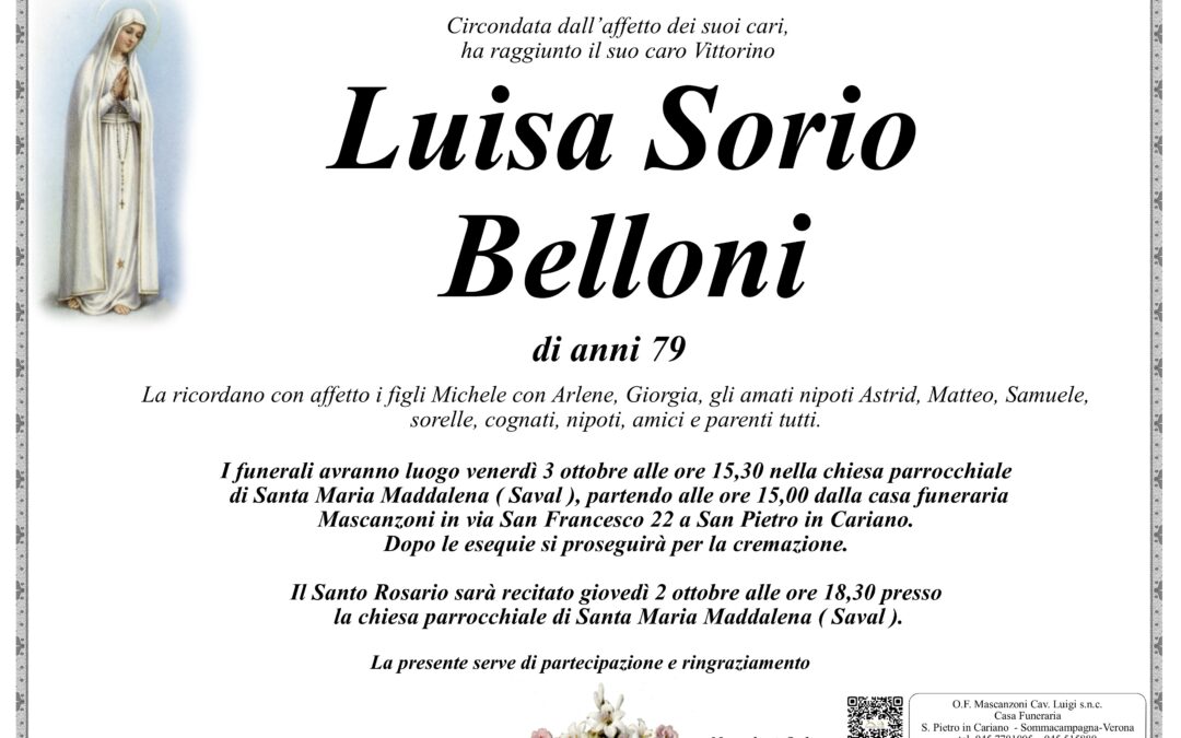 SORIO LUISA BELLONI