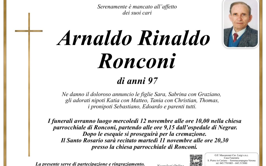 RONCONI ARNALDO RINALDO