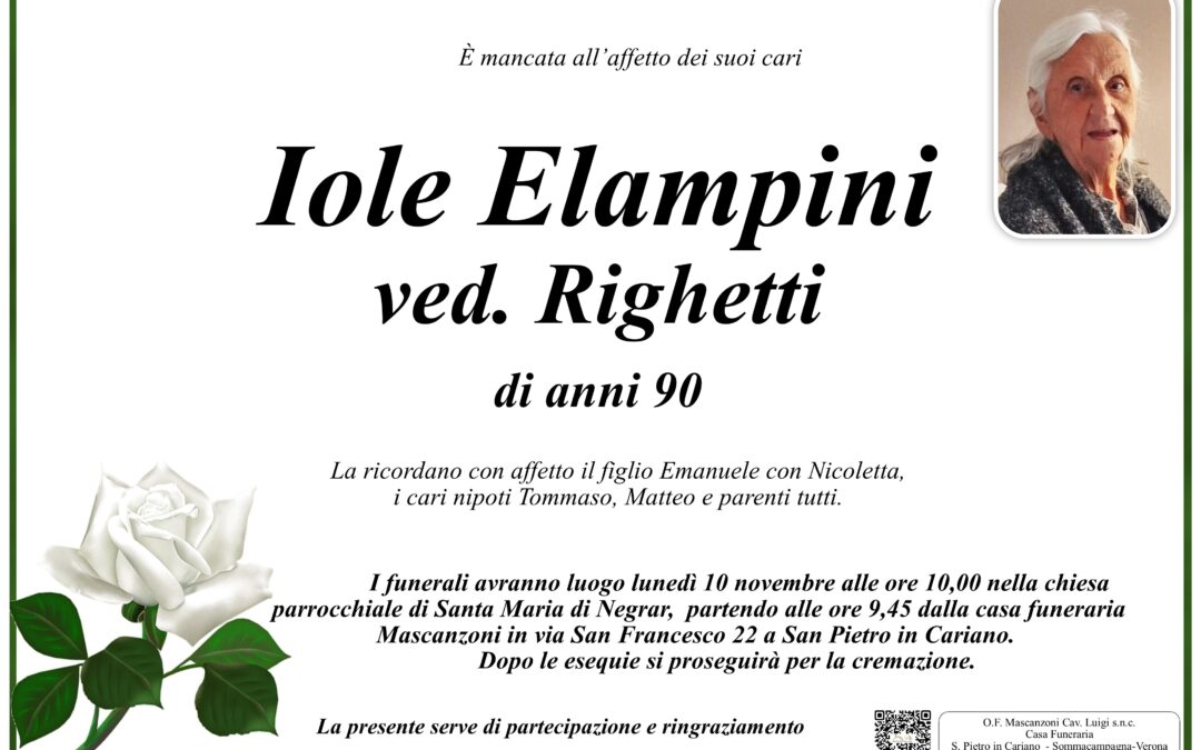 ELAMPINI IOLE VED. RIGHETTI