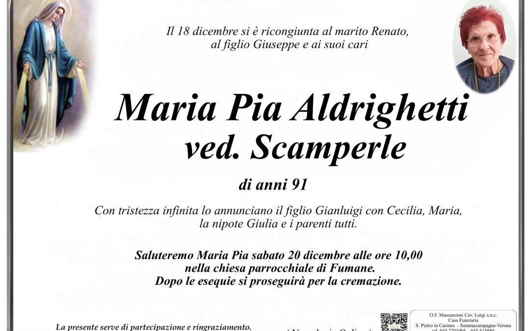 ALDRIGHETTI MARIA PIA