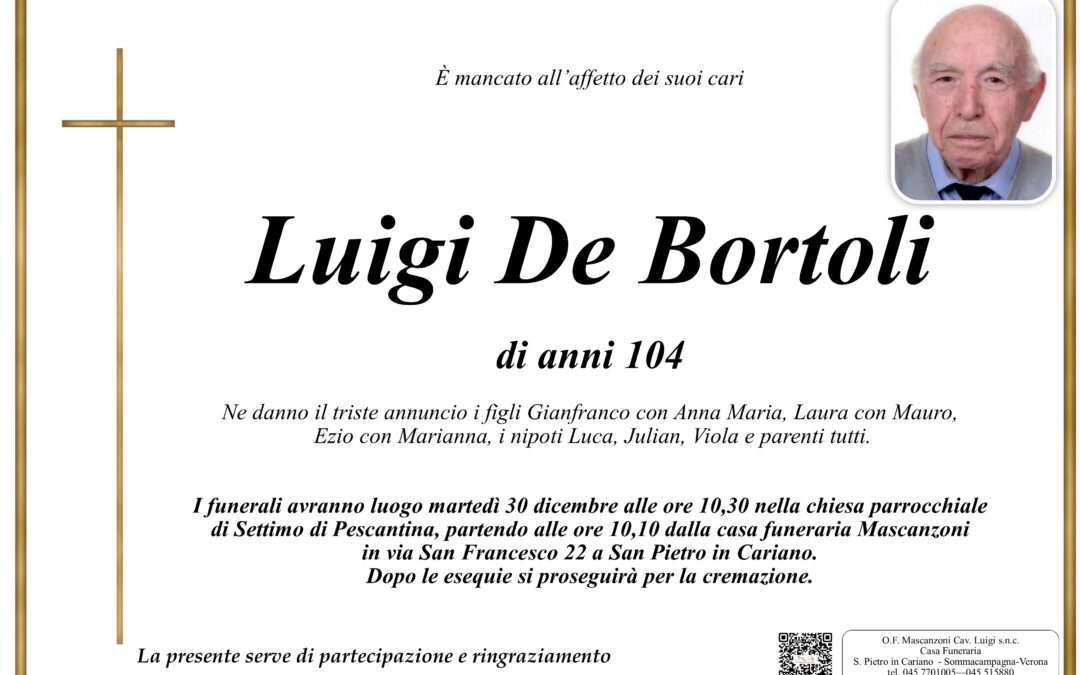 DE BORTOLI LUIGI