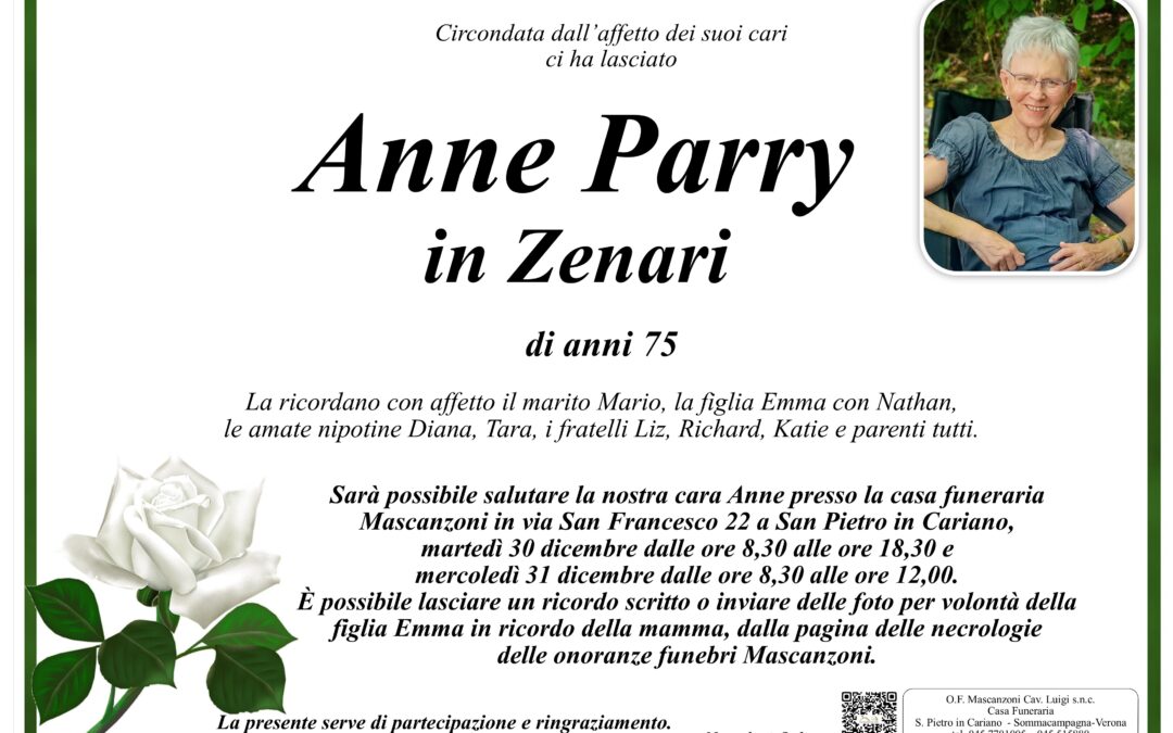 PARRY ANNE IN ZENARI