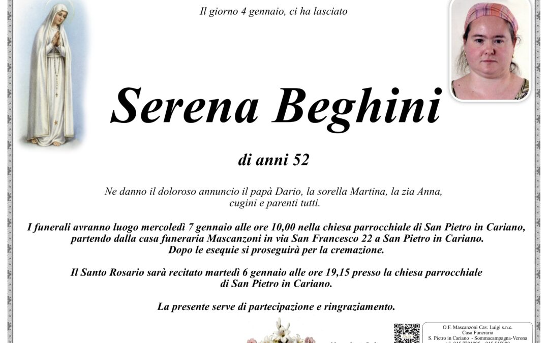 BEGHINI SERENA