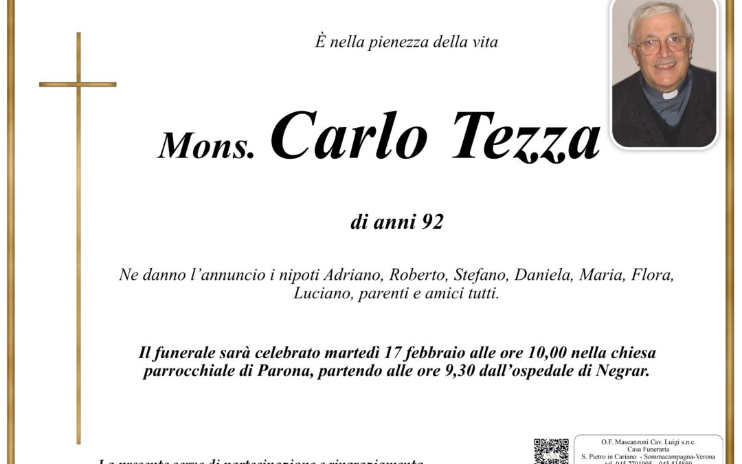 Mons. CARLO TEZZA